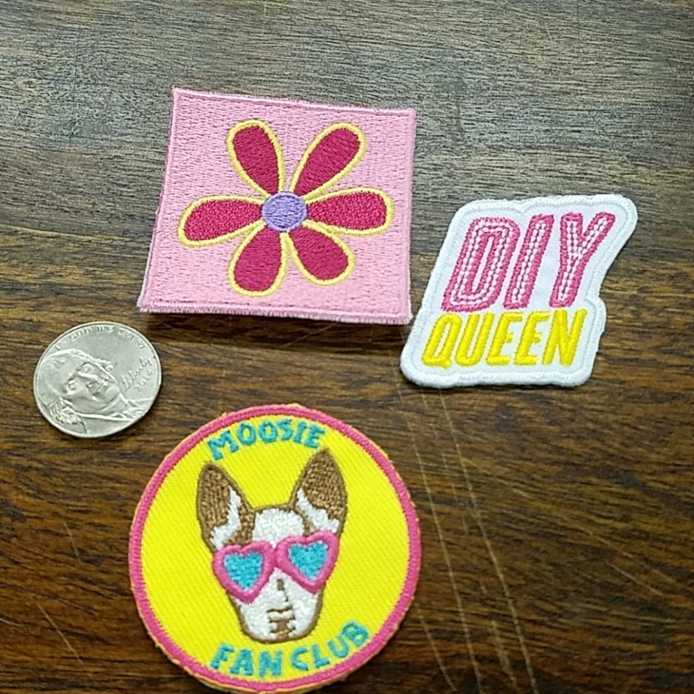 Iron On or Sew On Patch Set of 3
